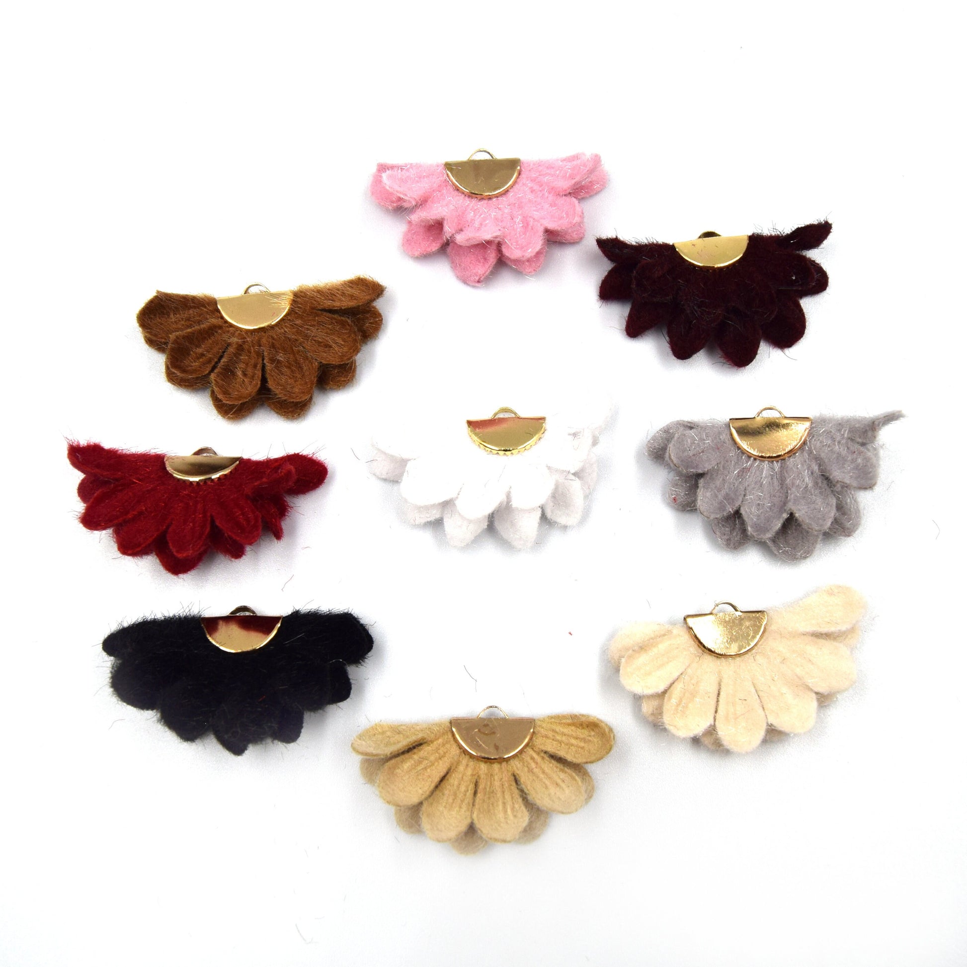 fabric flower tassel