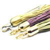 genuine leather long tassel with clip