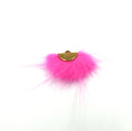 hot pink faux fur tassel