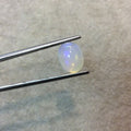 OOAK Natural Ethiopian Opal Smooth Oval Shaped Rounded Back Cabochon 'E' - Measuring 9mm x 11mm, 5mm Dome Height - High Quality Gemstone Cab