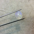 OOAK Natural Ethiopian Opal Smooth Oval Rounded Back Cabochon 'L' - Measuring 10mm x 12.5mm, 4.5mm Dome Height - High Quality Gemstone Cab