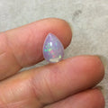 Natural Ethiopian Opal Smooth Teardrop Shaped Rounded Back Cabochon 'S' - Measuring 8.5mm x 12mm, 4.5mm Dome Height - Quality Gemstone Cab