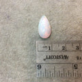 Natural Ethiopian Opal Smooth Teardrop Shaped Rounded Back Cabochon 'AA' - Measuring 9.5mm x 18mm, 7mm Dome Height - Quality Gemstone Cab