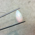 Natural Ethiopian Opal Smooth Teardrop Shaped Rounded Back Cabochon 'AA' - Measuring 9.5mm x 18mm, 7mm Dome Height - Quality Gemstone Cab