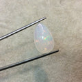 Natural Ethiopian Opal Smooth Teardrop Shaped Flat Back Cabochon 'BB' - Measuring 11.5mm x 18.5mm, 6.5mm Dome Height - Quality Gemstone Cab