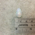 Natural Ethiopian Opal Smooth Teardrop Shaped Flat Back Cabochon 'BB' - Measuring 11.5mm x 18.5mm, 6.5mm Dome Height - Quality Gemstone Cab