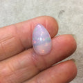 Natural Ethiopian Opal Smooth Teardrop Shaped Flat Back Cabochon 'BB' - Measuring 11.5mm x 18.5mm, 6.5mm Dome Height - Quality Gemstone Cab
