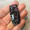 Natural Eudialyte Rectangle Shaped Flat Back Cabochon - Measuring 23mm x 48mm, 5.5mm Dome Height - Natural High Quality Gemstone