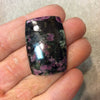 Natural Eudialyte Rectangle Shaped Flat Back Cabochon - Measuring 25mm x 36mm, 5mm Dome Height - Natural High Quality Gemstone