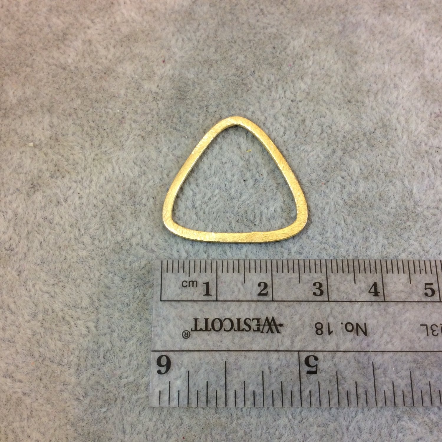 Medium Sized Gold Plated Copper Open Rounded Triangle Shaped Components - Measuring 27mm x 26mm - Sold in Packs of 10 (220-GD)