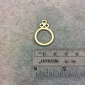 Small Sized Gold Plated Copper Open Triple Rings/Bubbles Shaped Components - Measuring 17mm x 27mm - Sold in Packs of 10 (258-GD)