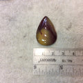 Natural Mookaite Pear/Teardrop Shaped Flat Back Cabochon - Measuring 22mm x 34mm, 6mm Dome Height - Natural High Quality Gemstone