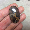 OOAK Oval Shaped Australian Boulder Opal Flat Back Cabochon - Measuring 24mm x 39mm, 6mm Dome Height - Natural High Quality Gemstone