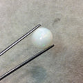 Natural Ethiopian Opal Smooth Round Shaped Flat Back Cabochon 'A' - Measuring 13mm x 13mm, 6mm Dome Height - High Quality Gemstone Cab
