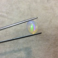 OOAK Natural Ethiopian Opal Smooth Oval Rounded Back Cabochon 'D' - Measuring 9mm x 10.5mm, 5.5mm Dome Height - High Quality Gemstone Cab