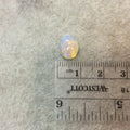 OOAK Natural Ethiopian Opal Smooth Oval Rounded Back Cabochon 'D' - Measuring 9mm x 10.5mm, 5.5mm Dome Height - High Quality Gemstone Cab