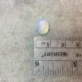OOAK Natural Ethiopian Opal Smooth Oval Shaped Rounded Back Cabochon 'E' - Measuring 9mm x 11mm, 5mm Dome Height - High Quality Gemstone Cab