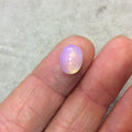 OOAK Natural Ethiopian Opal Smooth Oval Shaped Rounded Back Cabochon 'E' - Measuring 9mm x 11mm, 5mm Dome Height - High Quality Gemstone Cab