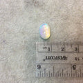 OOAK Natural Ethiopian Opal Smooth Oval Shaped Flat Back Cabochon 'J' - Measuring 9mm x 12.5mm, 6mm Dome Height - High Quality Gemstone Cab