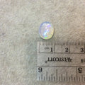 OOAK Natural Ethiopian Opal Smooth Oval Rounded Back Cabochon 'L' - Measuring 10mm x 12.5mm, 4.5mm Dome Height - High Quality Gemstone Cab