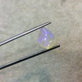 OOAK Natural Ethiopian Opal Smooth Teardrop Flat Back Cabochon 'V' - Measuring 10mm x 12mm, 5mm Dome Height - High Quality Gemstone Cab