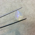 OOAK Natural Ethiopian Opal Smooth Teardrop Rounded Back Cabochon 'Y' - Measuring 11mm x 14mm, 6mm Dome Height - High Quality Gemstone Cab