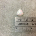 Natural Ethiopian Opal Smooth Trillion Shaped Flat Back Cabochon 'DD' - Measuring 12mm x 12mm, 5mm Dome Height - High Quality Gemstone Cab