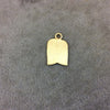 Small Gold Plated Copper Wide Tulip/Blossom Bell Shaped Pendant/Charm Components - Measuring 12mm x 16mm -Sold in Packs of 10 (299-GD)