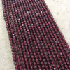 Garnet Bicone Beads | 4mm Semi Precious Stone Beads