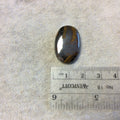 Single OOAK Natural Tiger Iron Oblong Oval Shaped Flat Back Cabochon - Measuring 18mm x 25mm, 5mm Dome Height - High Quality Gemstone