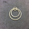 Large Gold Plated Copper Open Triple Circular Hoop Shaped Pendant Components - Measuring 12mm, 25mm, 35mm - Sold in Packs of 10 (277-GD)