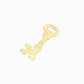 Small Sized Gold Plated Copper Antique Skeleton Key Shaped Pendant/Charm Components - Measuring 8mm x 21mm - Sold in Packs of 10 (295-GD)
