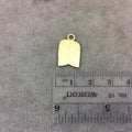 Small Gold Plated Copper Wide Tulip/Blossom Bell Shaped Pendant/Charm Components - Measuring 12mm x 16mm -Sold in Packs of 10 (299-GD)