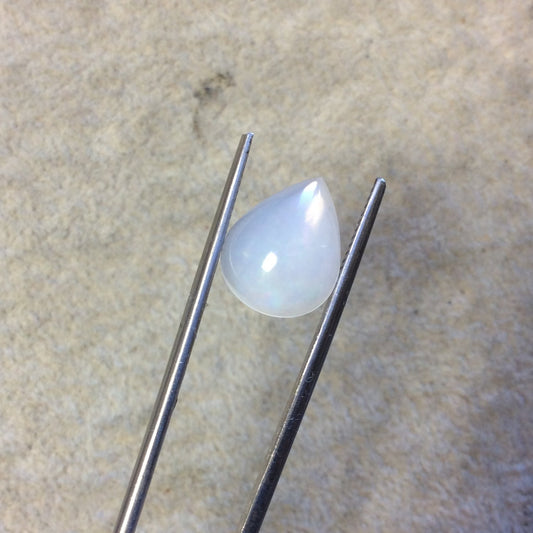 OOAK Natural Ethiopian Opal Smooth Teardrop Flat Back Cabochon 'BA' - Measuring 11mm x 14mm, 4.5mm Dome Height - High Quality Gemstone