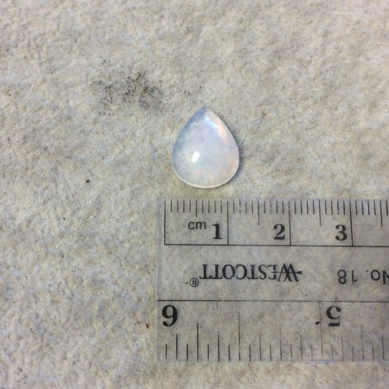 OOAK Natural Ethiopian Opal Smooth Teardrop Flat Back Cabochon 'BA' - Measuring 11mm x 14mm, 4.5mm Dome Height - High Quality Gemstone