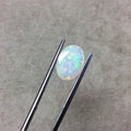 2.44 Carat Faceted Genuine Ethiopian Opal Oval Cut Stone "F-O" - Measuring 9.5mm x 13.5mm with 3.5mm Pavillion (Base) and 0.75mm Crown (Top)