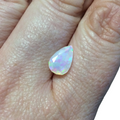 1.86 Carat Faceted Genuine Ethiopian Opal Pear Cut Stone "F-Z" - Measuring 7.5mm x 12mm with 5.5mm Pavillion (Base) and 0.75mm Crown (Top)