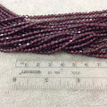 Garnet Bicone Beads | 4mm Semi Precious Stone Beads