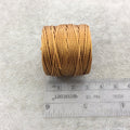 FULL SPOOL - Beadsmith S-Lon 400 Gold Nylon Macrame/Jewelry Cord - Measuring 0.9mm Thick - 35 Yards (105 Feet) - (SL400-GO)