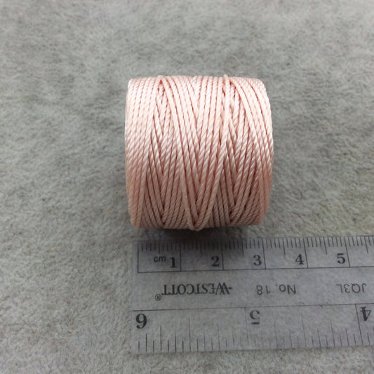 FULL SPOOL - Beadsmith S-Lon 400 Natural (Seashell) Nylon Macrame/Jewelry Cord - Measuring 0.9mm Thick - 35 Yards (105 Feet) - (SL400-NAT)
