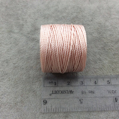 FULL SPOOL - Beadsmith S-Lon 400 Natural (Seashell) Nylon Macrame/Jewelry Cord - Measuring 0.9mm Thick - 35 Yards (105 Feet) - (SL400-NAT)