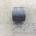 FULL SPOOL - Beadsmith S-Lon 210 Gray/Grey Nylon Macrame/Jewelry Cord - Measuring 0.5mm Thick - 77 Yards (231 Feet) - (SL210-GY)