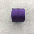 FULL SPOOL - Beadsmith S-Lon 210 Regular Purple Nylon Macrame/Jewelry Cord - Measuring 0.5mm Thick - 77 Yards (231 Feet) - (SL210-PU)