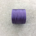 FULL SPOOL - Beadsmith S-Lon 210 Medium Purple Nylon Macrame/Jewelry Cord - Measuring 0.5mm Thick - 77 Yards (231 Feet) - (SL210-MDP)
