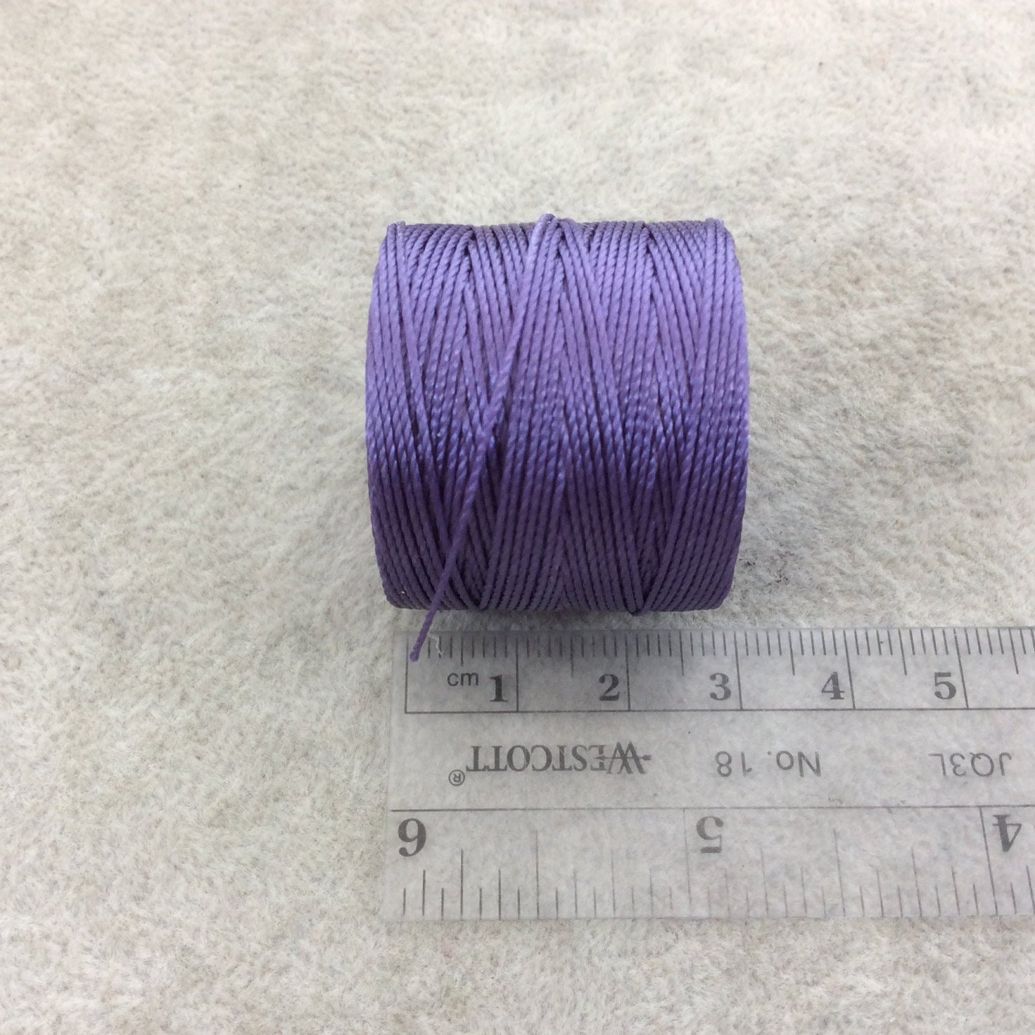 FULL SPOOL - Beadsmith S-Lon 210 Medium Purple Nylon Macrame/Jewelry Cord - Measuring 0.5mm Thick - 77 Yards (231 Feet) - (SL210-MDP)