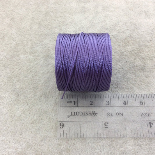 FULL SPOOL - Beadsmith S-Lon 210 Medium Purple Nylon Macrame/Jewelry Cord - Measuring 0.5mm Thick - 77 Yards (231 Feet) - (SL210-MDP)