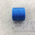 FULL SPOOL - Beadsmith S-Lon 210 Regular Blue Nylon Macrame/Jewelry Cord - Measuring 0.5mm Thick - 77 Yards (231 Feet) - (SL210-BL)