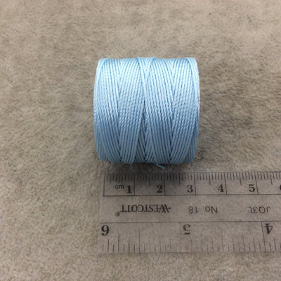 FULL SPOOL - Beadsmith S-Lon 210 Sky Blue Nylon Macrame/Jewelry Cord - Measuring 0.5mm Thick - 77 Yards (231 Feet) - (SL210-SB)