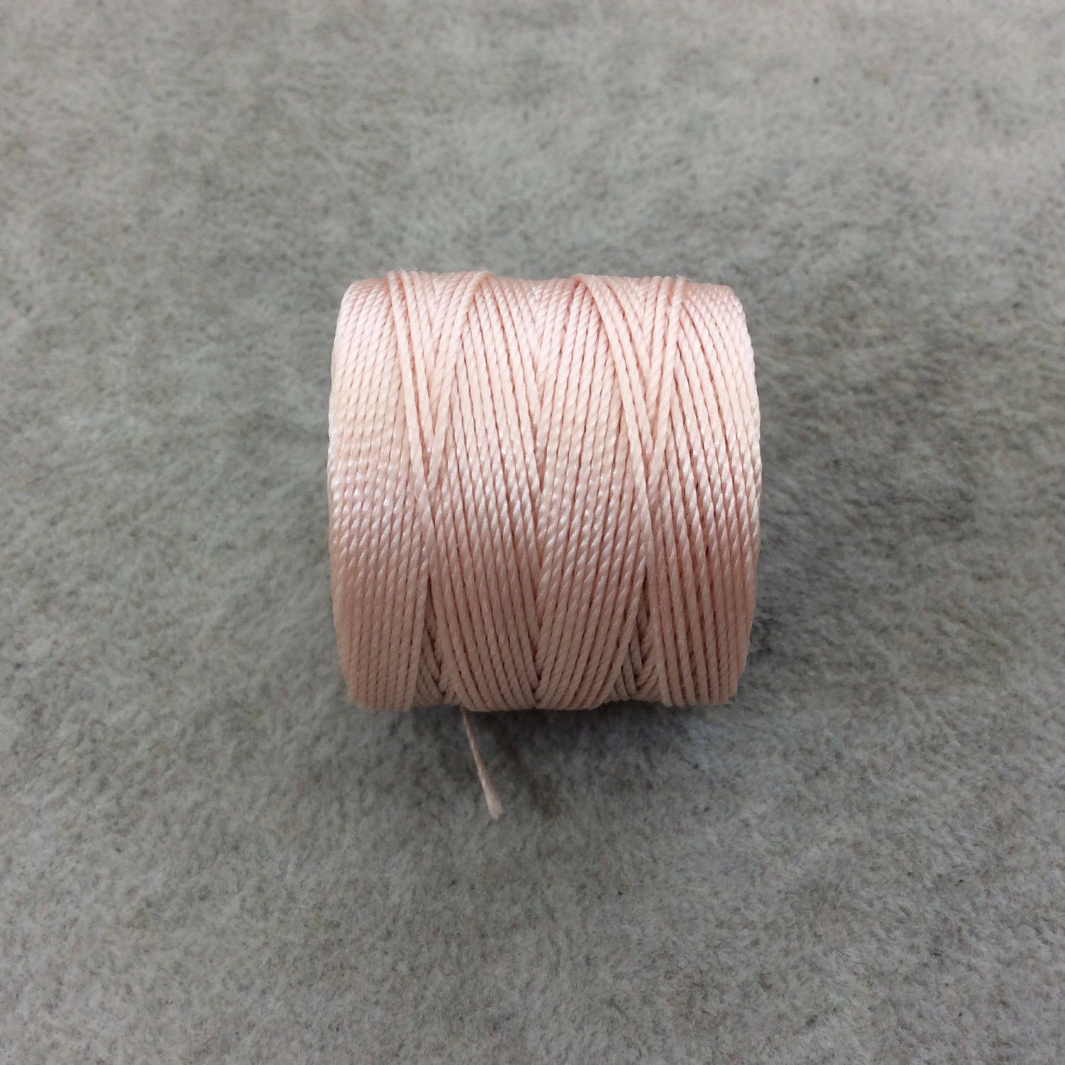 FULL SPOOL - Beadsmith S-Lon 210 Natural (Seashell) Nylon Macrame/Jewelry Cord - Measuring 0.5mm Thick - 77 Yards (231 Feet) - (SL210-NAT)