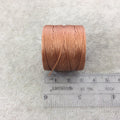 FULL SPOOL - Beadsmith S-Lon 210 Copper Nylon Macrame/Jewelry Cord - Measuring 0.5mm Thick - 77 Yards (231 Feet) - (SL210-COP)